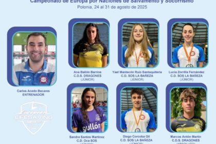 2025-07-16 IMAGEN Representantes de CyL en el Cto de Europa Júnior de Salvamento y Socorrismo